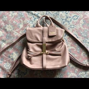 Vegan Leather Mauve Backpack